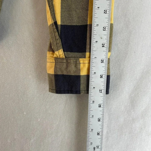 Abercrombie & Fitch Button-Down Shirt Men's Sz XL Yellow Slim Fit Collared - Picture 4 of 13